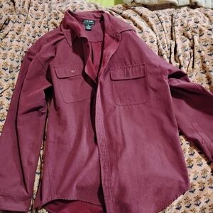 Men's Burgundy Dress Shirt